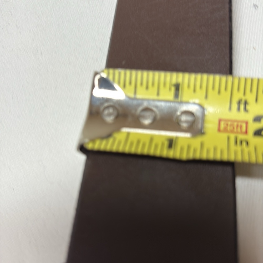 Bison Designs NWOT Chocolate Leather Belt 41-45”ish - Picture 5 of 8
